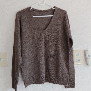 ムジルシリョウヒン(MUJI (無印良品))のヤクウールVネックセーター(ニット/セーター)