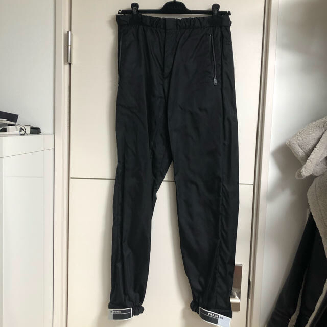 ウエスト平置き…35Prada 18ss Nylon Logo Pant ナイロンパンツ