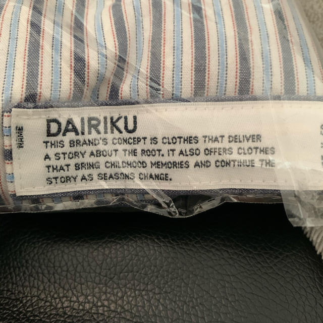 dairiku 刺繍ストライプシャツ