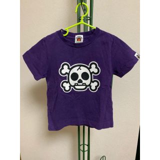 アベイシングエイプ(A BATHING APE)のエイプAPE キッズTシャツ紫　100cm(Tシャツ/カットソー)