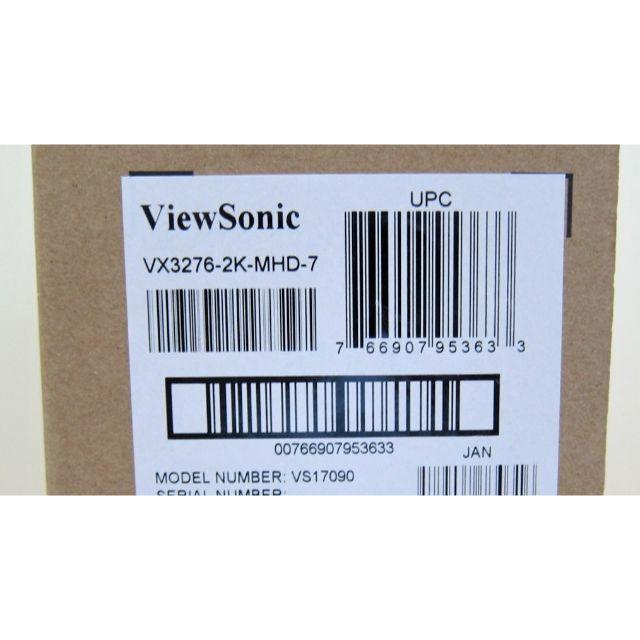 Viewsonic 液晶モニタ VX3276-2K-MHD-7 新品 送料無料