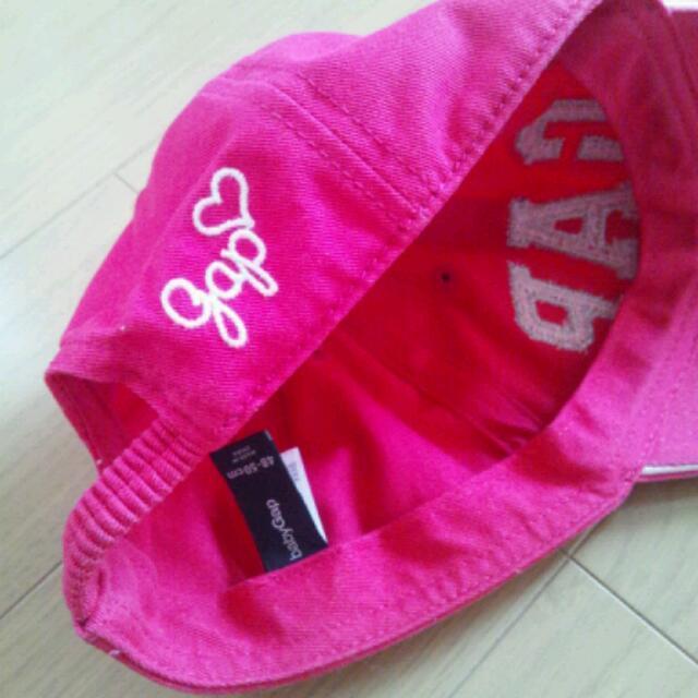 GAP(ギャップ)のGAP ピンクのキャップ 帽子☆ キッズ/ベビー/マタニティのこども用ファッション小物(その他)の商品写真