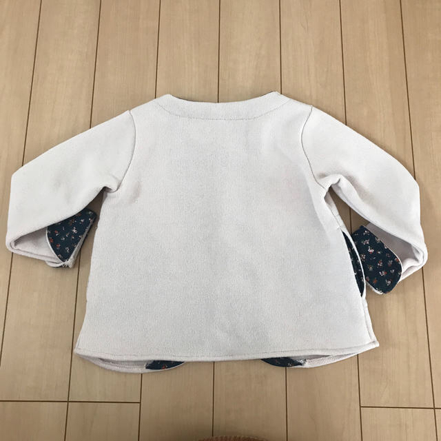 LAGOM(ラーゴム)のジャケット風カーディガン 120 キッズ/ベビー/マタニティのキッズ服女の子用(90cm~)(カーディガン)の商品写真