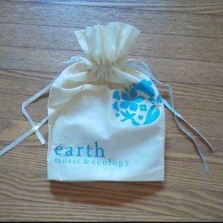 アースミュージックアンドエコロジー(earth music & ecology)のearth ショッパー 約22cm×34(25)cm×5cm(ショップ袋)