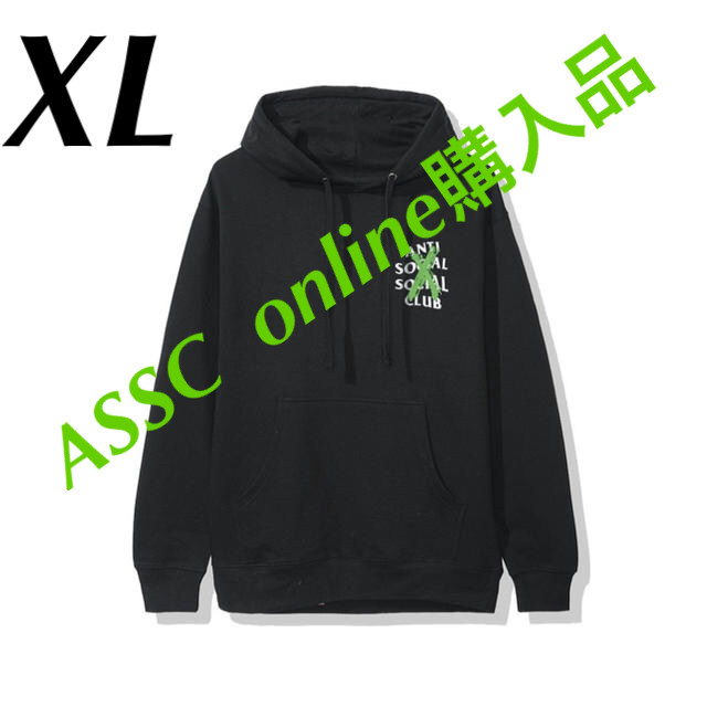 anti social social club スウェット パーカー 新品 XL