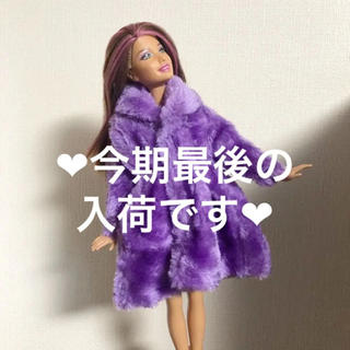 バービー(Barbie)のバービー人形 紫のコート ブライス リカちゃん ジェニー 1/6ドール 洋服 靴(キャラクターグッズ)
