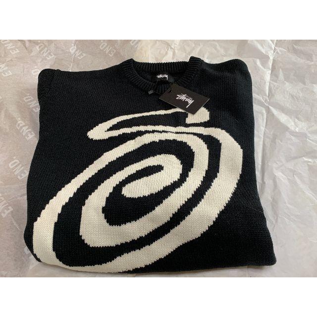 STUSSY - 新品送料込み L Stussy Curly S Sweater Black 黒の通販 by