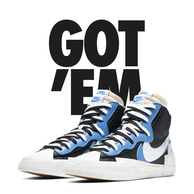 US9カラーNIKE ブレーザー MID SACAI ナイキ ブレーザー mid  サカイ