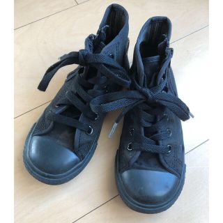 コンバース(CONVERSE)のmamaru様⭐︎コンバース⭐︎ハイカットスニーカー 黒 18㎝(スニーカー)