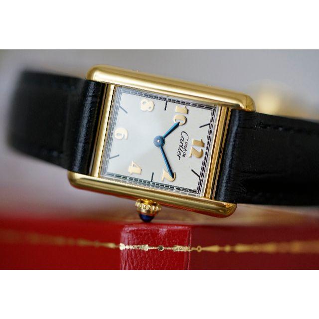 Cartier(カルティエ)の美品 カルティエ マスト タンク ゴールドアラビア SM Cartier レディースのファッション小物(腕時計)の商品写真