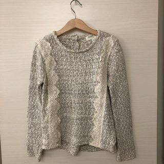 フォーエバートゥエンティーワン(FOREVER 21)のForever21 レースデザインニット　120(ニット)