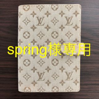 ルイヴィトン(LOUIS VUITTON)の値下げ★★ルイヴィトン　手帳　モノグラムミニ　ベージュ(手帳)