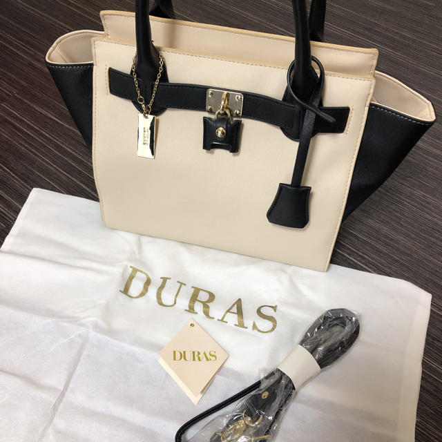 DURAS(デュラス)のデュラス　バイカラーバッグ レディースのバッグ(ハンドバッグ)の商品写真