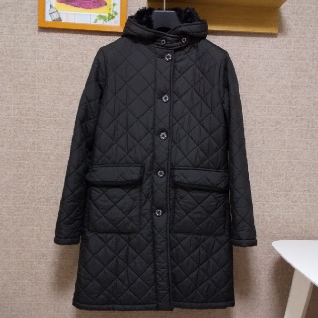 MACKINTOSH(マッキントッシュ)のマッキントッシュ  キルティングコート  内ボア  黒 38 美品 レディースのジャケット/アウター(その他)の商品写真