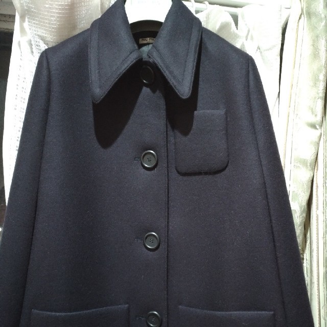 miumiu(ミュウミュウ)の新品同様　MIU MIU　ウールコート レディースのジャケット/アウター(その他)の商品写真