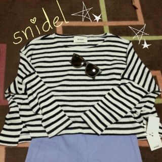 スナイデル(SNIDEL)のsnidel♡ボーダートップス(カットソー(長袖/七分))