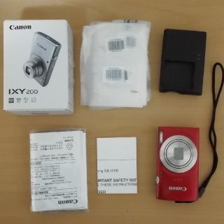 キヤノン(Canon)のCanon ixy200　デジタルカメラ　レッド(コンパクトデジタルカメラ)