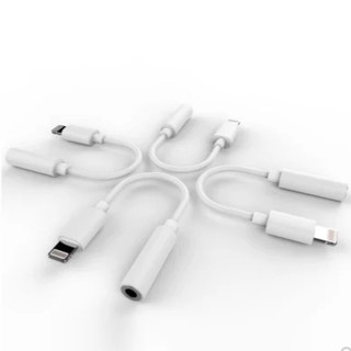 iPhone7 ライトニングアダプタ 4本セット(ストラップ/イヤホンジャック)