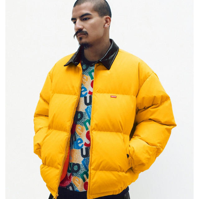 Supreme - Supreme Leather Collar Puffy Jacketの通販 by r's shop