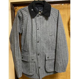 Barbour トゥモローランド別注 ウールストライプコート