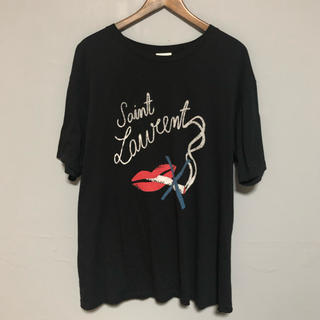 サンローラン(Saint Laurent)のSAINT LAURENT PARIS ノースモーキングリップ　Tシャツ(Tシャツ/カットソー(半袖/袖なし))