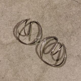 ビューティアンドユースユナイテッドアローズ(BEAUTY&YOUTH UNITED ARROWS)のDouble hoop silver earcuff No.217(イヤーカフ)