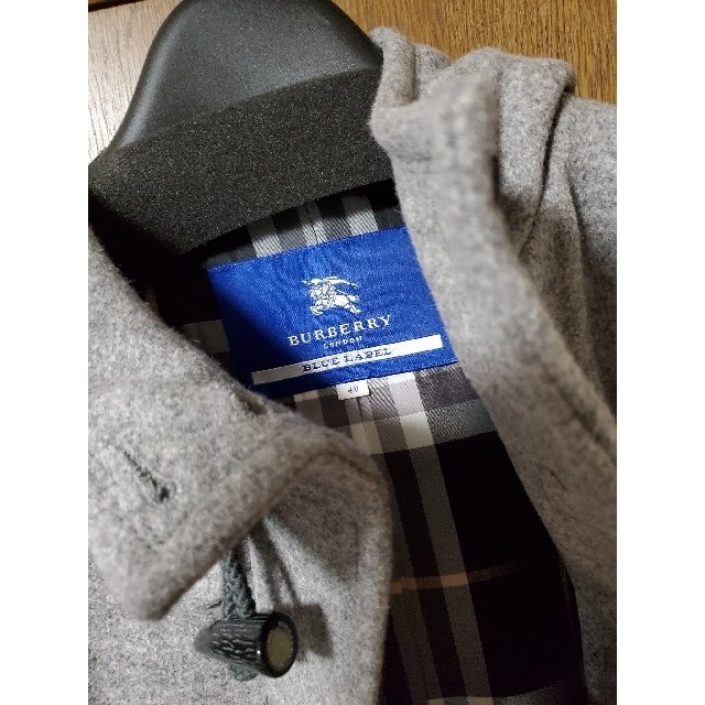 BURBERRY BLUE LABEL(バーバリーブルーレーベル)のHANA様専用、BURBERRYブルーレーベルのウールコート、40号 レディースのジャケット/アウター(ダッフルコート)の商品写真