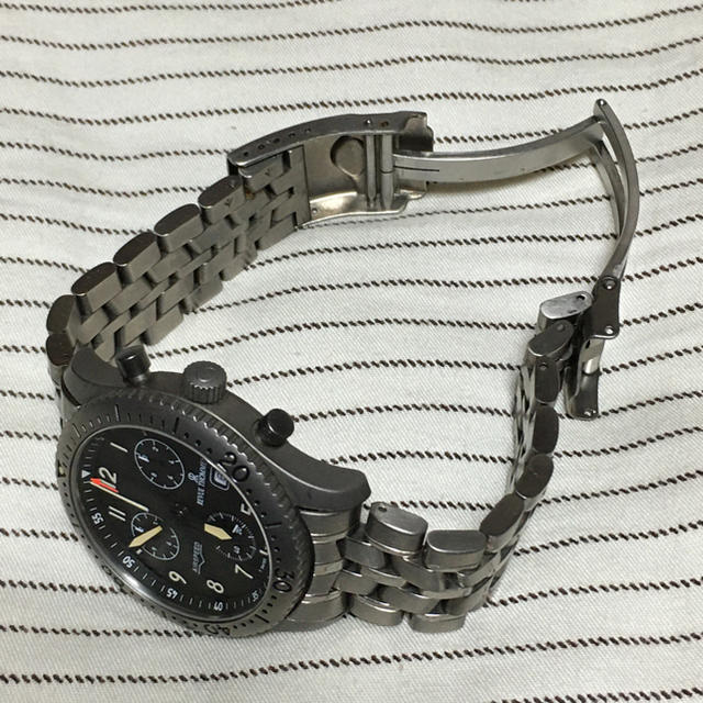 希少チタン製レビュートーメンエアスピードクロノグラフ電池交換済みスイス製腕時計