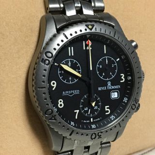 希少チタン製レビュートーメンエアスピードクロノグラフ電池交換