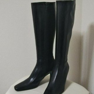 ミッシェルクラン(MICHEL KLEIN)の革 ロングブーツ 23cm  MICHEL KLEIN  8年経過品(ブーツ)