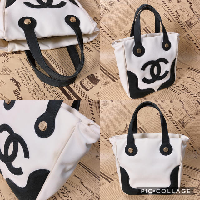 CHANEL(シャネル)のシャネル❤︎札幌丸井今井購入 マシュマロトートバッグ バイカラー ココ 美品 レディースのバッグ(トートバッグ)の商品写真