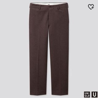 ユニクロ(UNIQLO)の新品未使用タグ付　uniqlo u ワイドフィットストレートジャージーパンツ(スラックス)