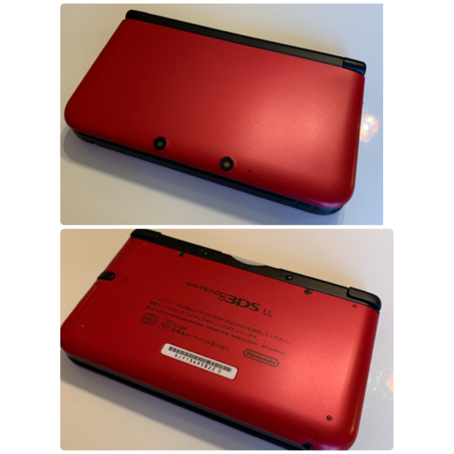 ニンテンドー3DS(ニンテンドー3DS)のひゃちゃん様専用 ニンテンドー 3DS LL レッド×ブラック エンタメ/ホビーのゲームソフト/ゲーム機本体(携帯用ゲーム機本体)の商品写真