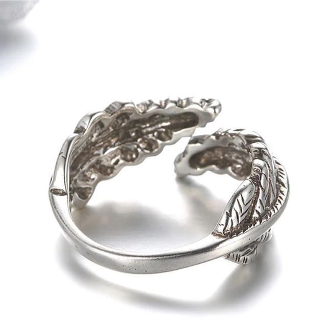 フェザーリング リング 指輪 メンズ 男 女 フェザー 羽 男女 シルバー メンズのアクセサリー(リング(指輪))の商品写真