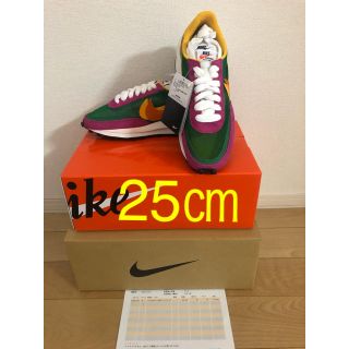 ナイキ(NIKE)のNIKE LDWAFFLE SACAI PINE GREEN  25㎝(スニーカー)