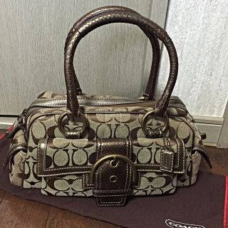 コーチ(COACH)のお値下げ☆良品☆パイソン バック コーチ(ボストンバッグ)