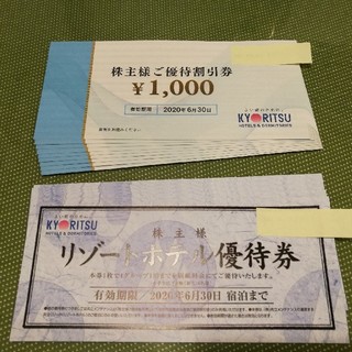 共立メンテナンス　ドーミーイン　共立リゾート　¥1,000優待割引券×9枚他 (宿泊券)