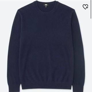 ユニクロ(UNIQLO)のUNIQLO カシミヤクルーネックセーター ネイビー 新品(ニット/セーター)