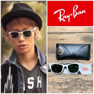 レイバン(Ray-Ban)のTAKUYA∞着 レイバン ウェイファーラー RB2140 ホワイト×ブラック(サングラス/メガネ)