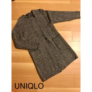 ユニクロ(UNIQLO)のUNIQLO ツイードニットコート(ニットコート)