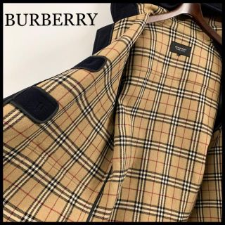 バーバリー(BURBERRY)のBURBERRY BLACK LABEL バーバリー ダッフルコート 黒紺 美品(ダッフルコート)