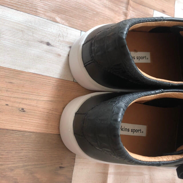 HAWKINS(ホーキンス)の黒 レザーシューズ レディースの靴/シューズ(ローファー/革靴)の商品写真
