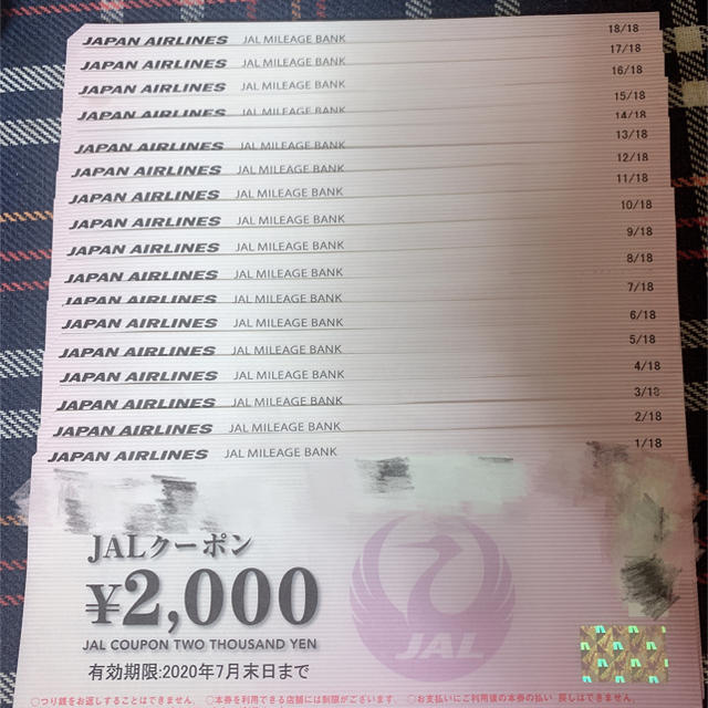 JAL(日本航空)(ジャル(ニホンコウクウ))のJALクーポン券 チケットの優待券/割引券(その他)の商品写真
