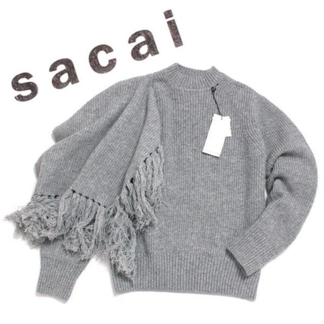 sacai - 19AW 新品 sacai スカーフ セーター ニット サカイ定価73,700円の通販 by HHH｜サカイならラクマ