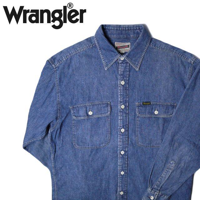 Wrangler(ラングラー)の90s Wrangler ラングラー 長袖 デニム ダンガリー シャツ メンズのトップス(シャツ)の商品写真