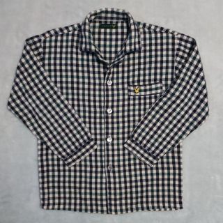 ライルアンドスコット(LYLE&SCOTT)の秋冬物☆LYLE&SCOTT 起毛パジャマ長袖シャツ Sサイズ（チェック ニット(シャツ)