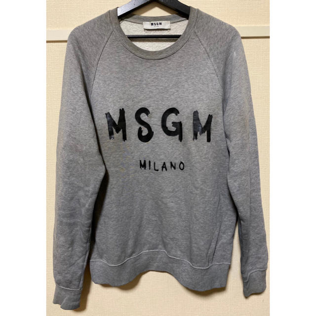 MSGM(エムエスジイエム)のMSGM エムエスジーエム スウェット グレー ラブレスで購入‼️ メンズのトップス(スウェット)の商品写真