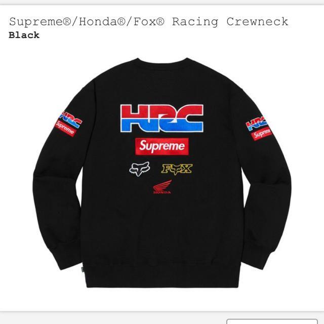 XL Supreme Honda FOX Racing Crewneck 黒