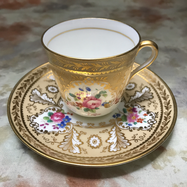 MEISSEN(マイセン)のCAULDON for Tiffany コウルドン デミタスカップ＆ソーサー１客 インテリア/住まい/日用品のキッチン/食器(食器)の商品写真