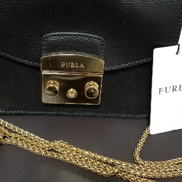 Furla(フルラ)の新品★タグつき★FURLAメトロポリス　ブラック レディースのバッグ(ショルダーバッグ)の商品写真